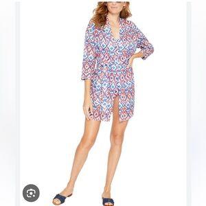 J. McLaughlin Kira Ikat Coverup XL NEW